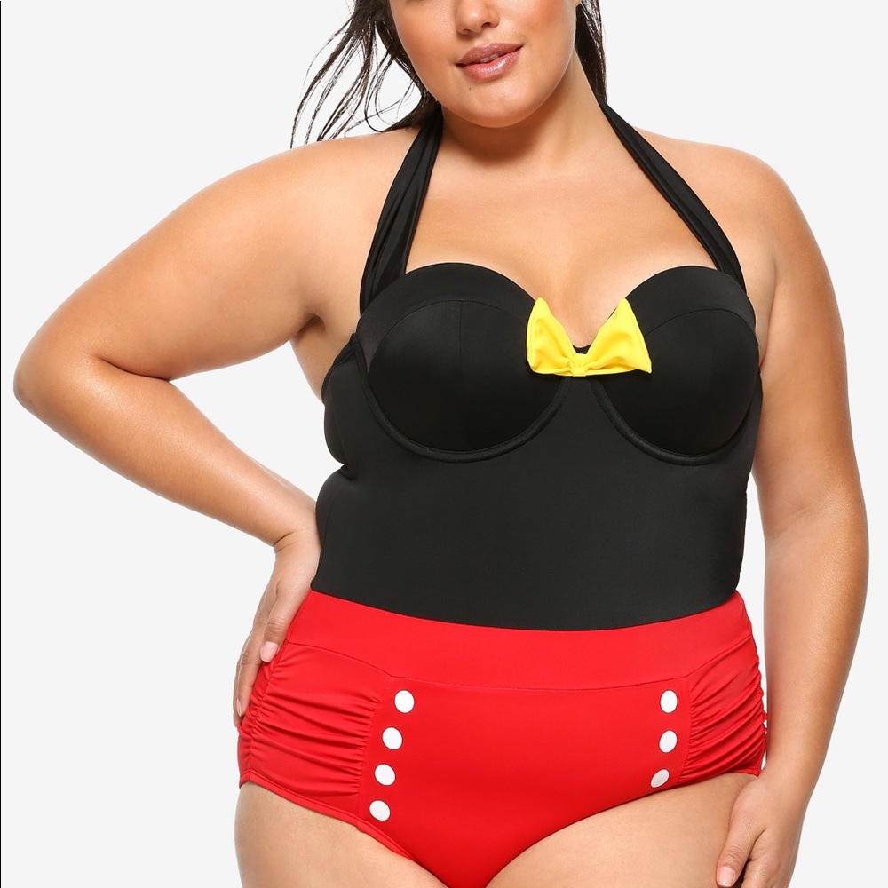 Hot Topic Mickey Mouse One-Piece Swimsuit